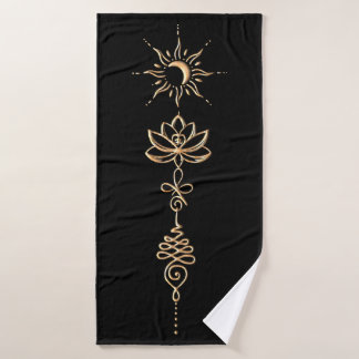 Gouden Unalome Groep Badhanddoek