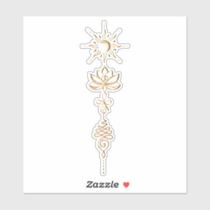 Gouden Unalome Groep Sticker