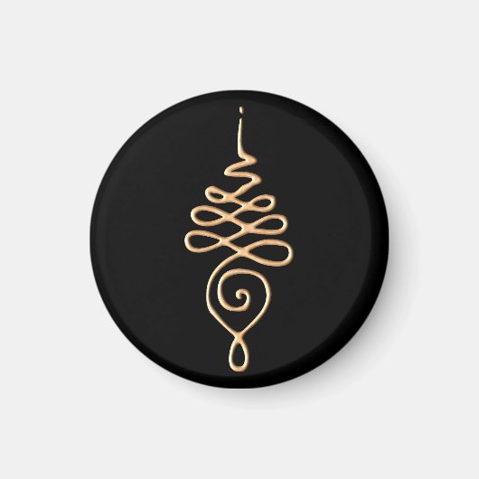 Gouden Unalome Magneet (Voorkant)