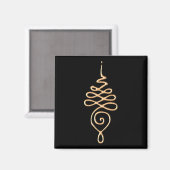 Gouden Unalome Magneet (Voorkant / Achterkant)