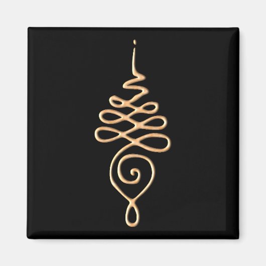 Gouden Unalome Magneet (Voorkant)