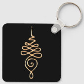 Gouden Unalome Sleutelhanger (Achterkant)