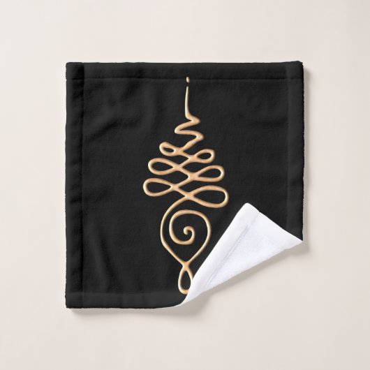 Gouden Unalome Washandje (Wasdoekje)
