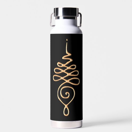 Gouden Unalome Waterfles (Voorkant)