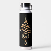 Gouden Unalome Waterfles (Achterkant)