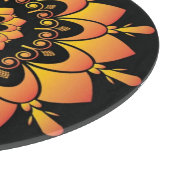 Gouden Uniek Mandala Ontwerp Snijplank (Hoek)