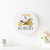 Gouden Unieke Douane Winkel Monogram Naam Grote Klok (Huis)