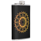 Gouden unieke mandala-ontwerp-95747 heupfles (Rechts)