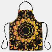 Gouden unieke mandala-ontwerp-95747 schort (Voorkant)