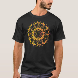Gouden Unieke Mandala Ontwerp-95747 T-shirt