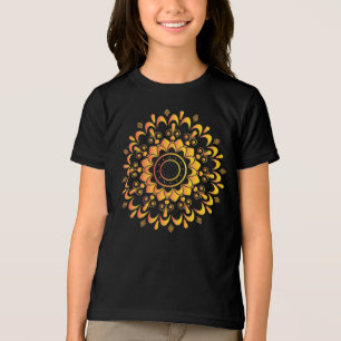 Gouden unieke mandala-ontwerp-95747 Tri-Blend shirt