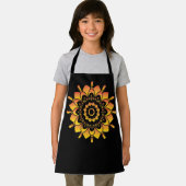 Gouden unieke mandala-ontwerp schort (Insitu)
