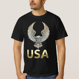 Gouden USA Adelaar T-Shirt