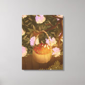 Gouden Uur Aardbei Mand Canvas Afdruk (Voorkant)