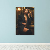 Gouden Uur Autoriteit Canvas Afdruk (Insitu (Houten vloer))