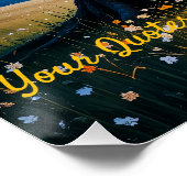 Gouden Uur Berkenboomweide Perfect Poster (Hoek)