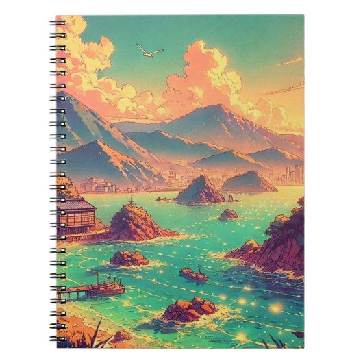 Gouden Uur bij de Baai Notitieboek (Voorkant)