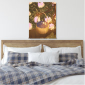 Gouden Uur Blauwe Bes Mand Canvas Afdruk (Insitu (Slaapkamer))