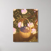 Gouden Uur Blauwe Bes Mand Canvas Afdruk (Voorkant)