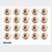 Gouden Uur Bliss Ronde Sticker (Vel)