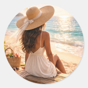 Gouden Uur Bliss Ronde Sticker