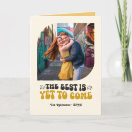 Gouden Uur Gloed Champagne Retro Nieuwjaar Foto Feestdagen Kaart