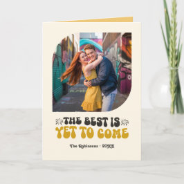 Gouden Uur Gloed Champagne Retro Nieuwjaarsfoto Feestdagen Kaart