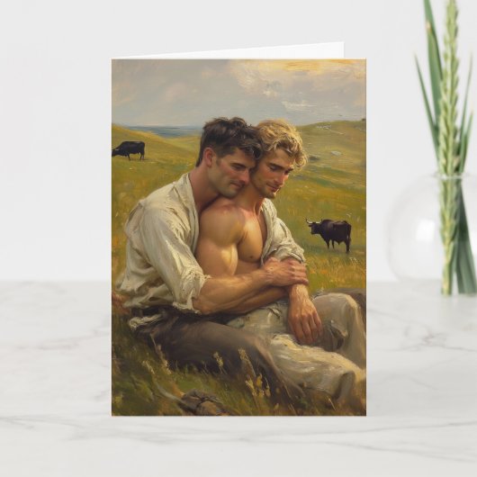 Gouden Uur Heuveltop Omhelzing Kaart (Voorkant)
