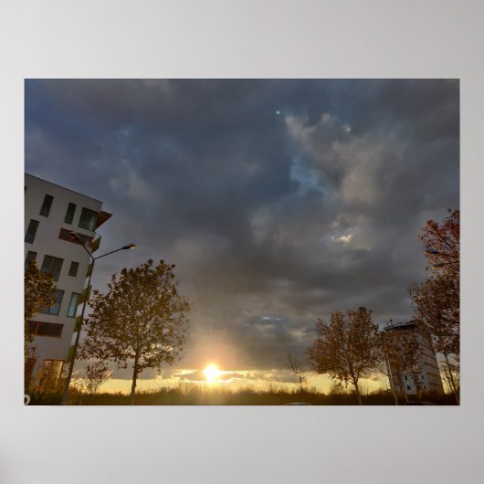 Gouden uur in de buurt poster (Voorkant)