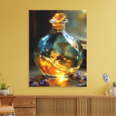 Gouden uur in een fles - Enchanted Sunset Parfum Canvas Afdruk (Insitu (Woonkamer))