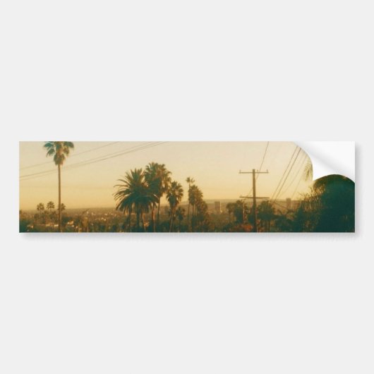 Gouden uur in West Hollywood Bumpersticker (Voorkant)