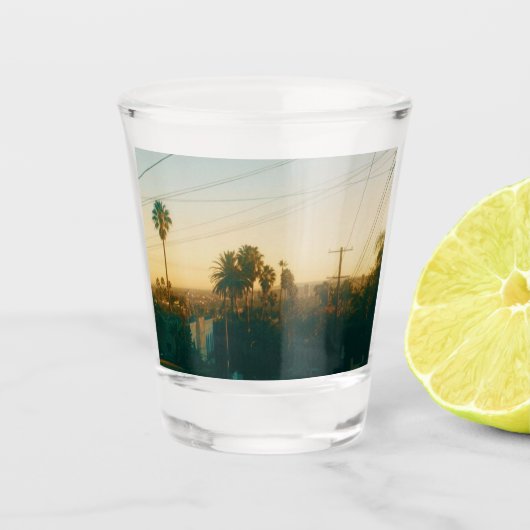 Gouden uur in West Hollywood Shot Glas (Voorkant)