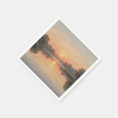 Gouden Uur Mereflectie Impressionist  Servet (Hoek)