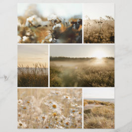 Gouden uur natuur scrapbookpapier voor uitknipsels
