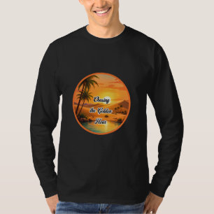 Gouden uur oase esthetiek najagen t-shirt