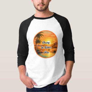 Gouden uur oase-esthetiek najagen t-shirt