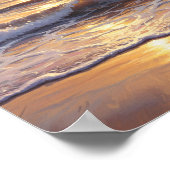 Gouden Uur Oceaan Zonsondergang Poster (Hoek)