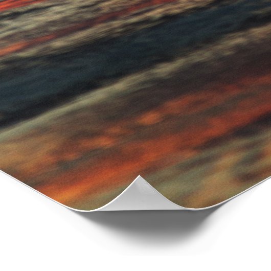 Gouden Uur op de Oceaan Poster (Hoek)