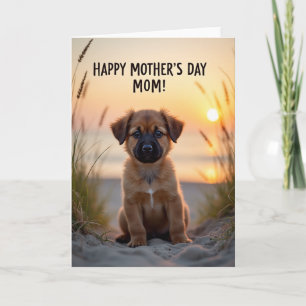 Gouden Uur Puppy Liefde Kaart