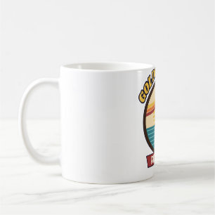 Gouden Uur Regelmatige Retro Zonsondergang Badge Koffiemok