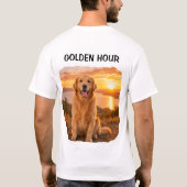 Gouden uur retriever heren t-shirt (Achterkant)