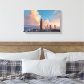 Gouden Uur, Rijzend Canvas Afdruk (Insitu (Slaapkamer))