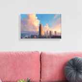 Gouden Uur, Rijzend Canvas Afdruk (Insitu (Woonkamer))