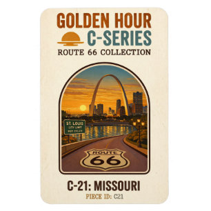 Gouden Uur Route 66 C-Series Missouri Magneet