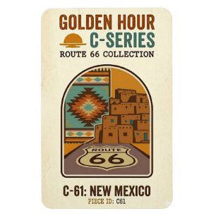 Gouden Uur Route 66 C-Series   New Mexico Magneet