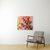 Gouden Uur Sakura Tak Silhouet Wandkleed (In Situ (horizontaal))