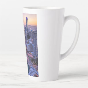 Gouden Uur San Francisco Stad Luchtzicht Latte Mok