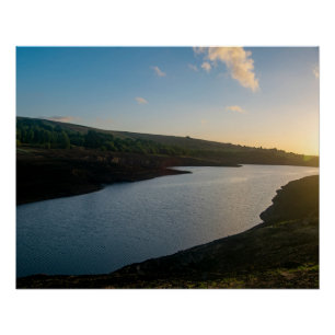 Gouden Uur Sereniteit bij Baitings Reservoir Perfect Poster