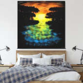 Gouden Uur Sereniteit Canvas Afdruk (Insitu (Slaapkamer))