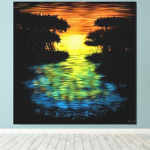 Gouden Uur Sereniteit Canvas Afdruk (Insitu (Houten vloer))